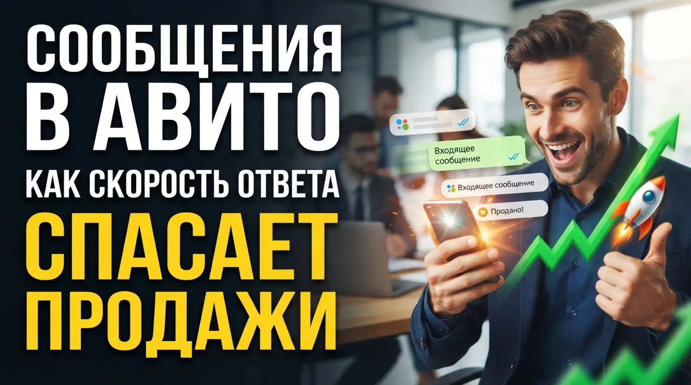 Скорость ответа в чатах Авито: как показатель влияет на ранжирование и продажи