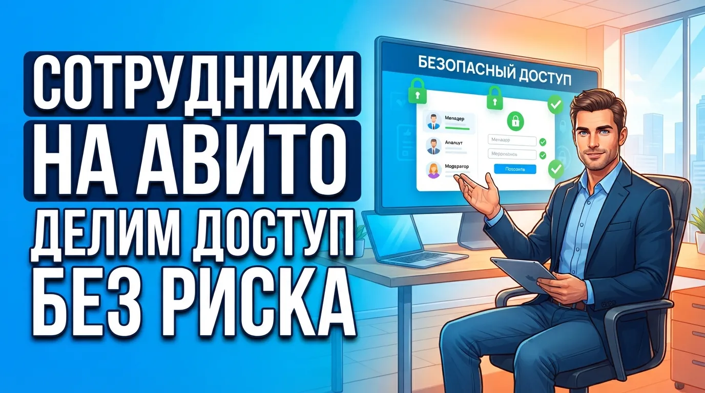 Многопользовательский доступ на Авито: как безопасно распределить роли сотрудников