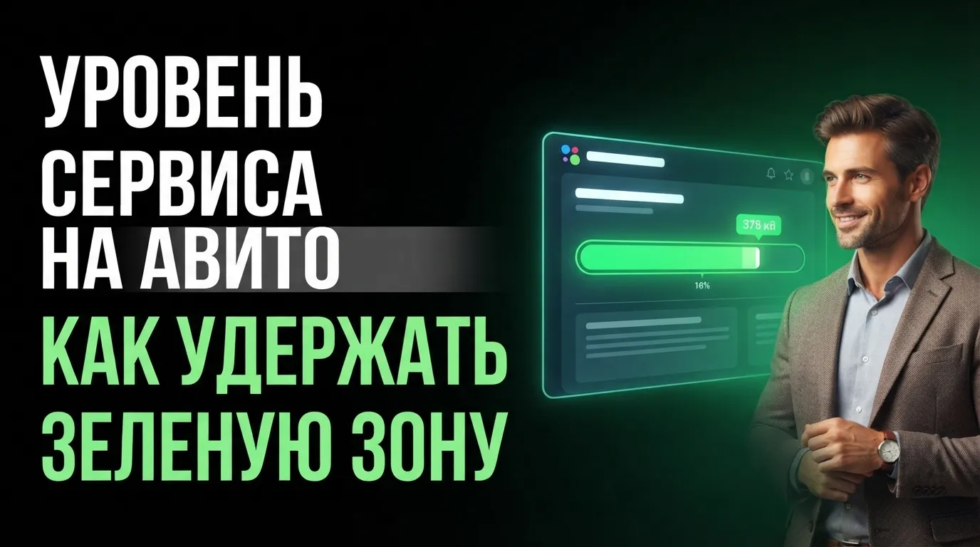 Как сохранить зеленую зону в «Уровне сервиса» на Авито: влияние метрик на видимость профиля