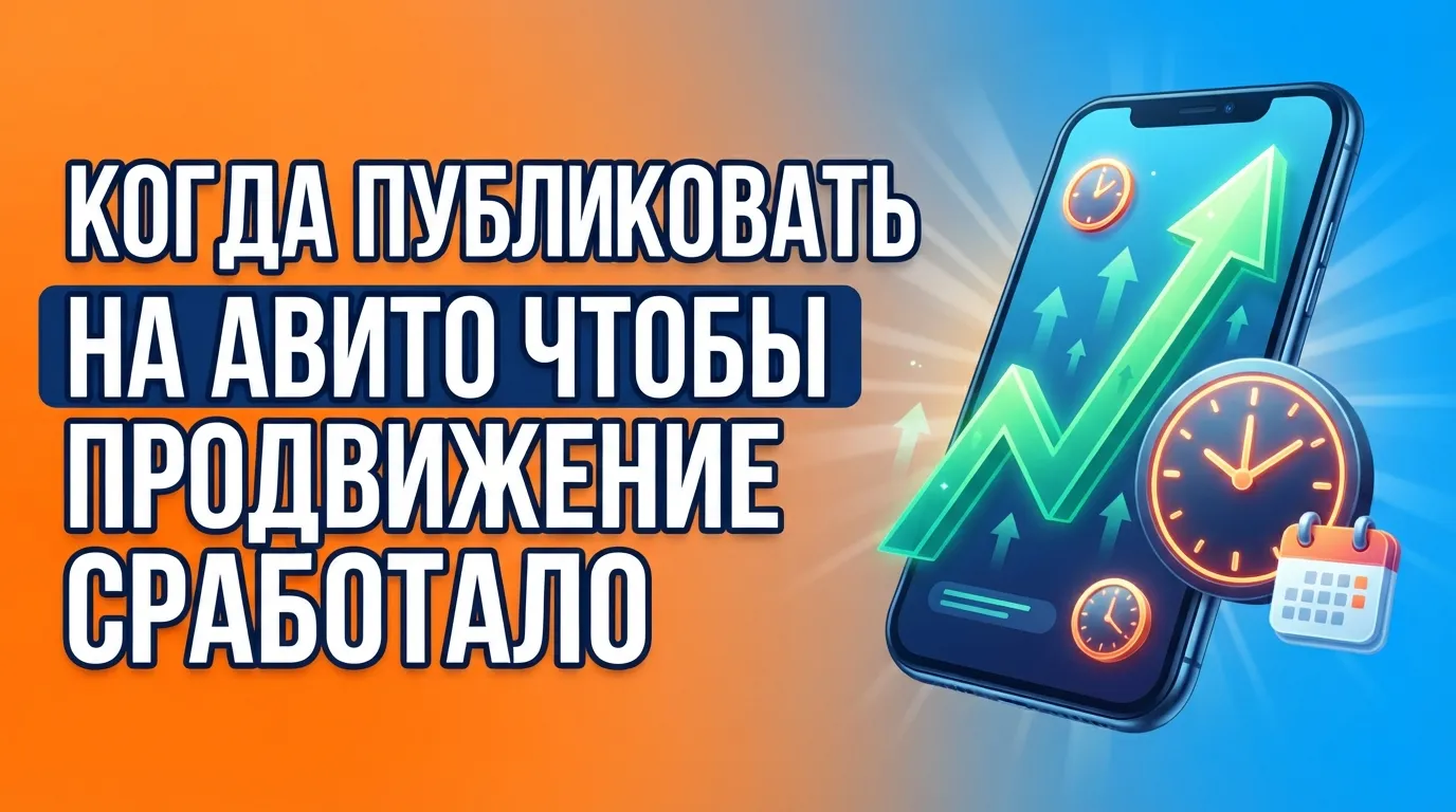 Как выбрать время публикации и расписание применения услуг продвижения для объявлений на Авито