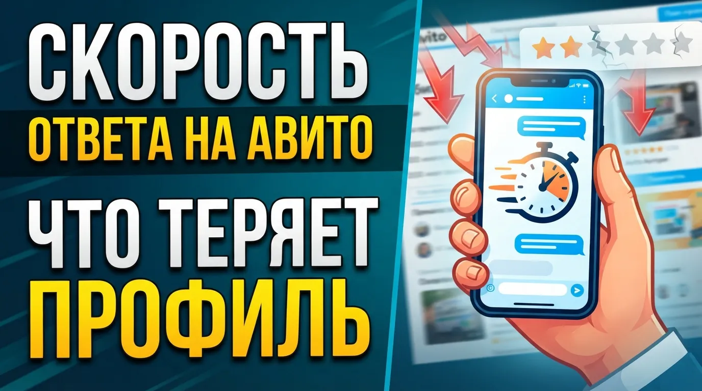 Скорость ответа в чатах Авито: влияние времени реакции на показатели профиля