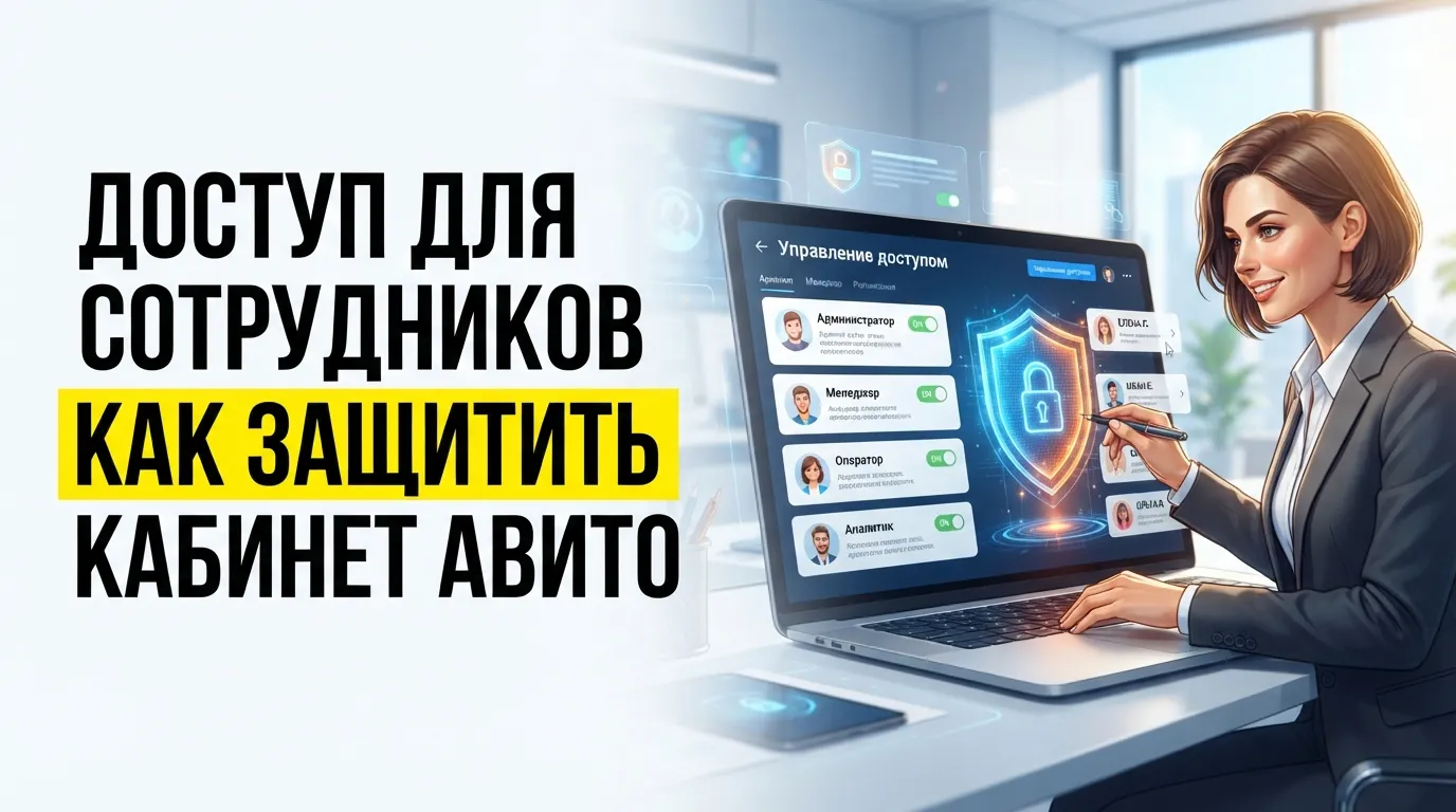 Управление правами доступа в кабинете Авито: как распределить роли между сотрудниками и защитить аккаунт