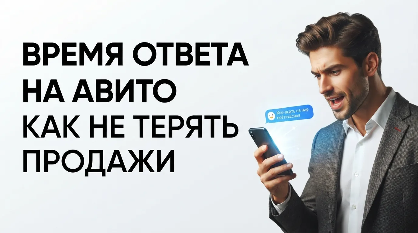 Скорость первого ответа в чате Авито: влияние показателя на доверие и продажи
