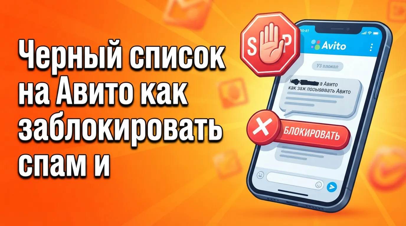 Черный список на Авито: как заблокировать спам и защитить профиль от неадекватных пользователей