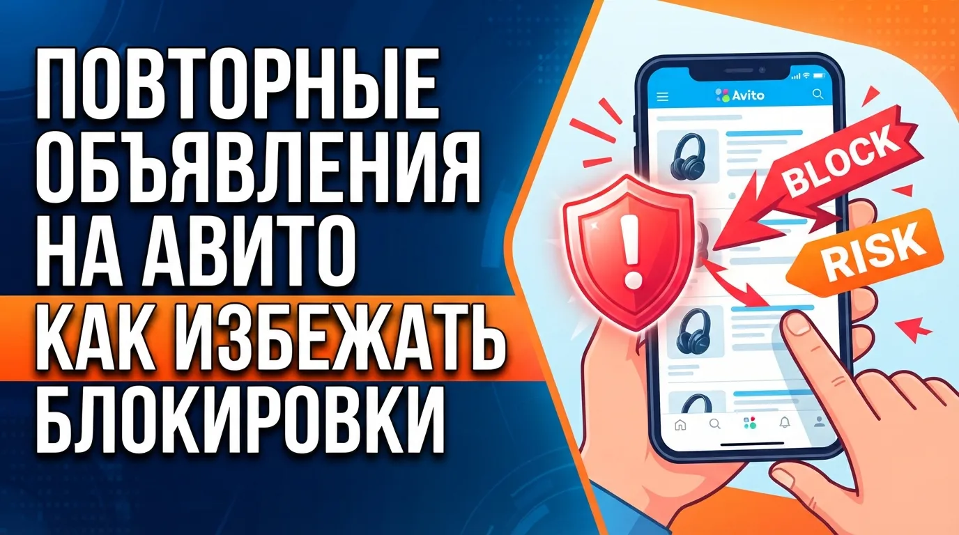 Публикация модификаций одного товара на Авито: как избежать блокировки за повторные объявления