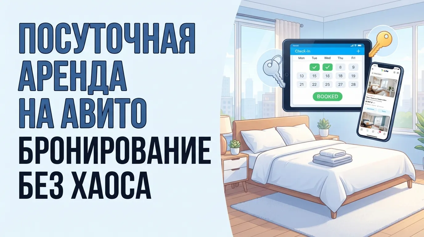 Посуточная аренда на Авито: настройка онлайн-бронирования и правил заселения