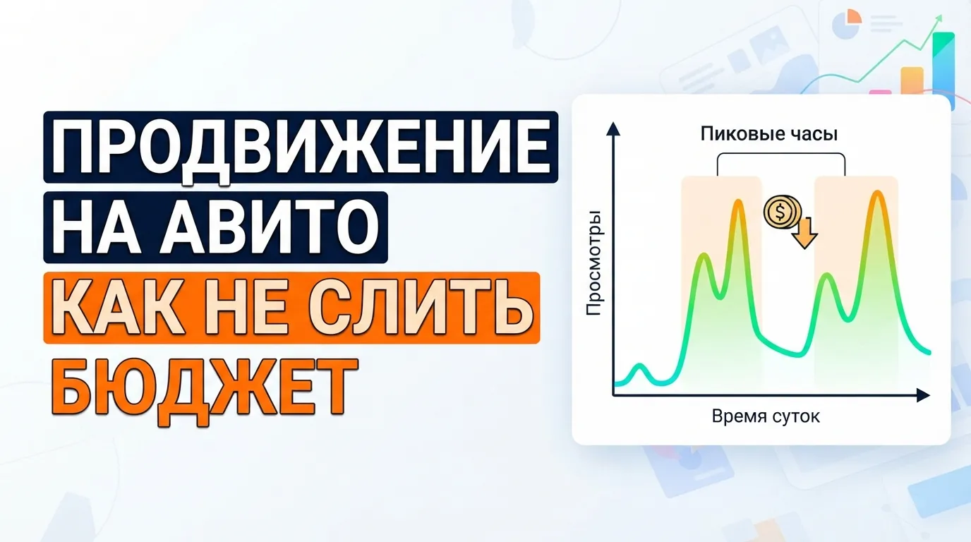 График применения платного продвижения на Авито: выбор пиковых часов без перерасхода бюджета